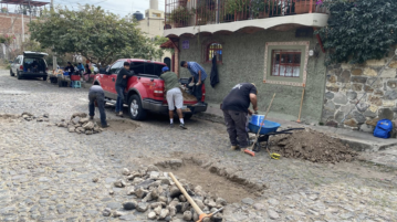Ajijic steps up pothole repairs to fix the town's streets
